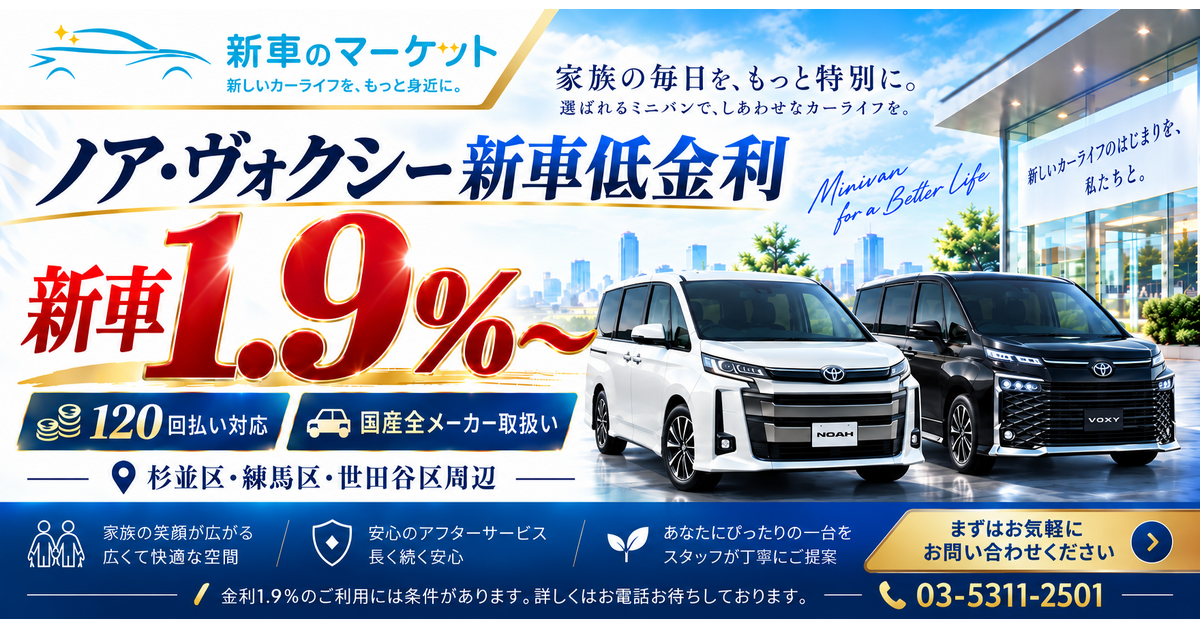 PC用ノアヴォクシー1.9％～