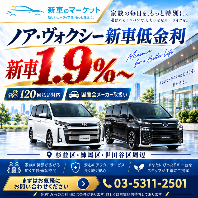 スマホ用ノアヴォクシー1.9％～